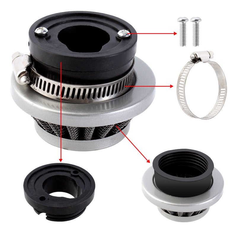 YOFMOO Filter 42mm 43mm 44mm Adapter Velocity Stack for 33cc 43cc 47cc 49cc 50cc 52cc Minimoto 2-stroke Dirt Mini Pocket Bike Kids ATV Go Kart Big Foot Goped Blad Gas Powered Scooter X1 X2 X3 X6 - Image 3